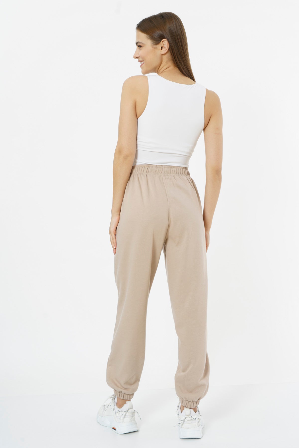 Oversized Sweatpants for Women / Biscotti