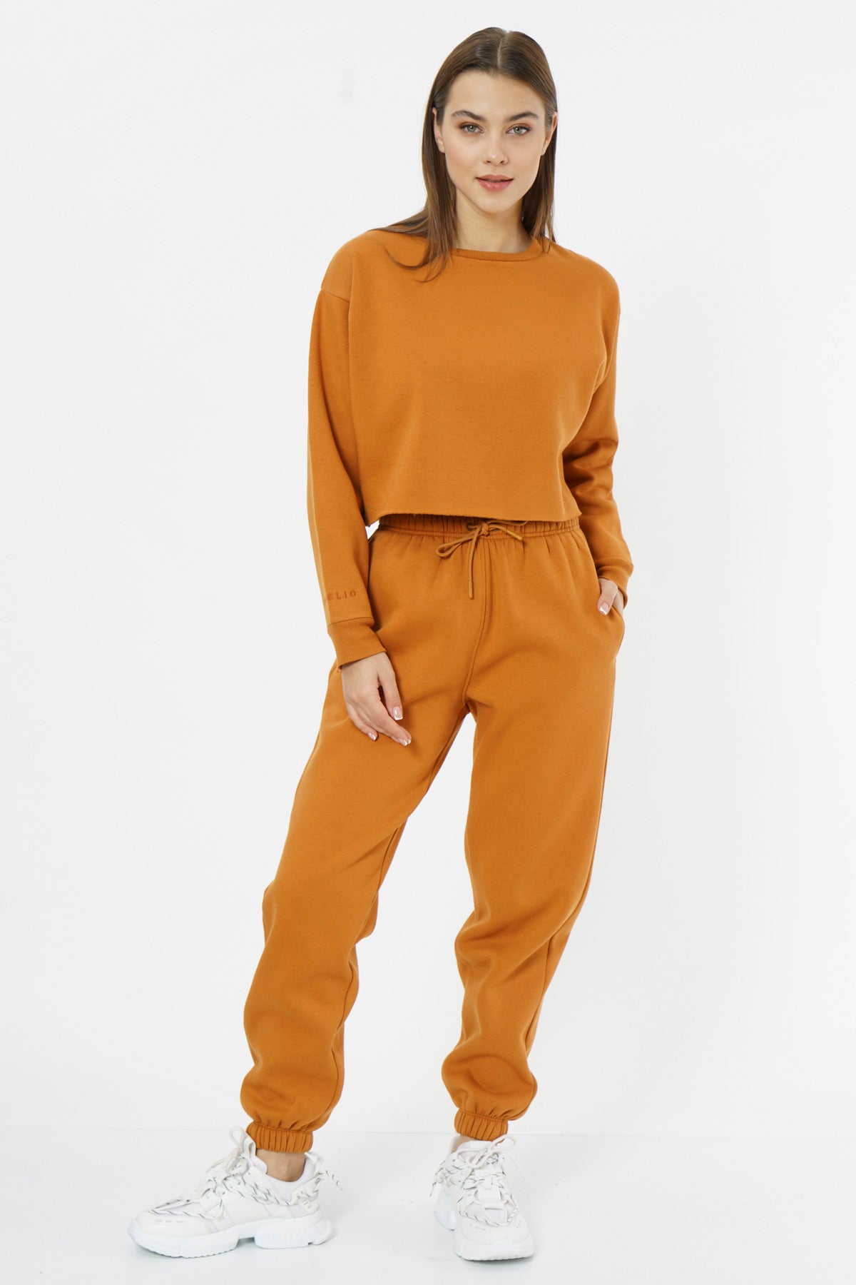 Oversized Sweatpants for Women / Almond