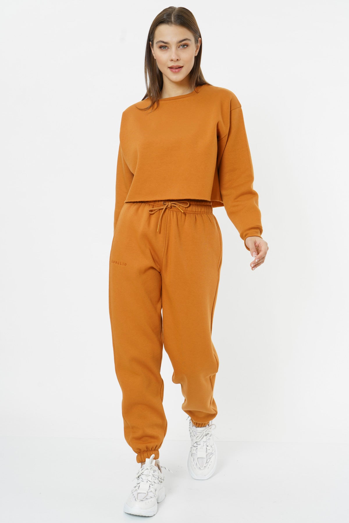 Oversized Sweatpants for Women / Almond