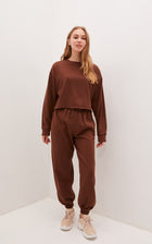 Oversized Sweatpants for Women / Chocolate Brown