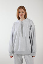 Übergroßer Hoodie / Luftiges Grau