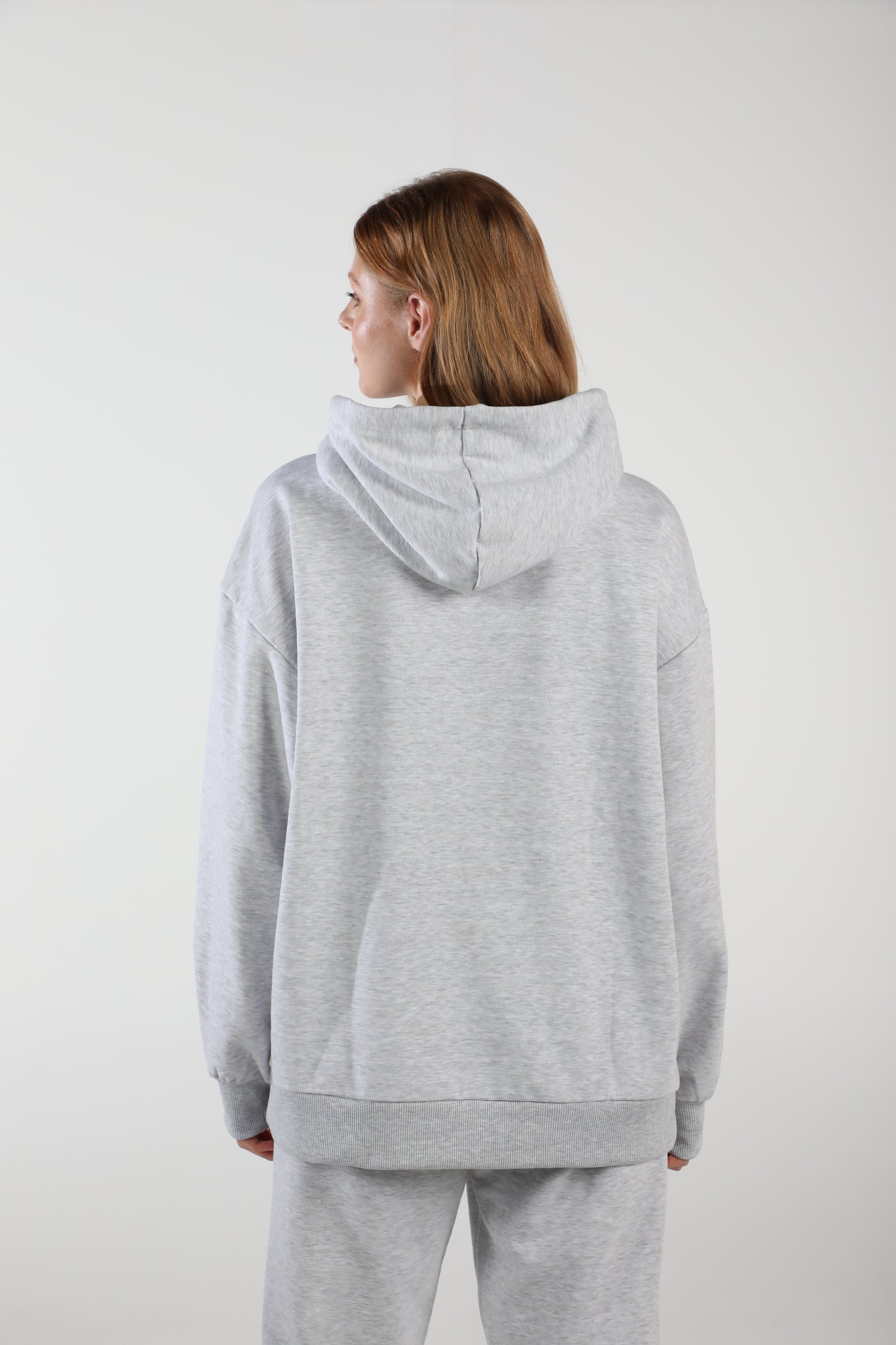 Übergroßer Hoodie / Luftiges Grau