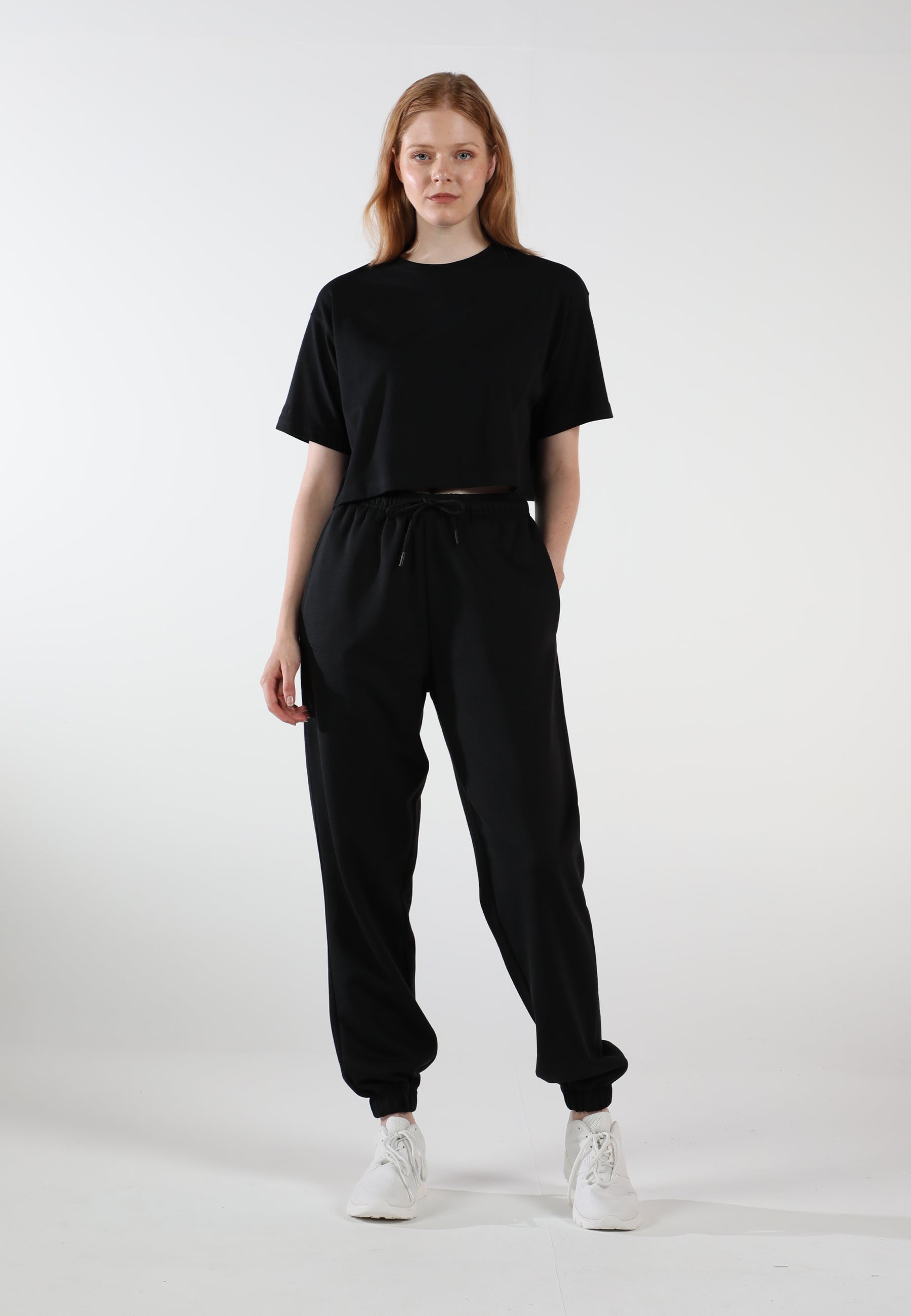 Pantalones de Chándal Oversize para Mujeres / Inky Black