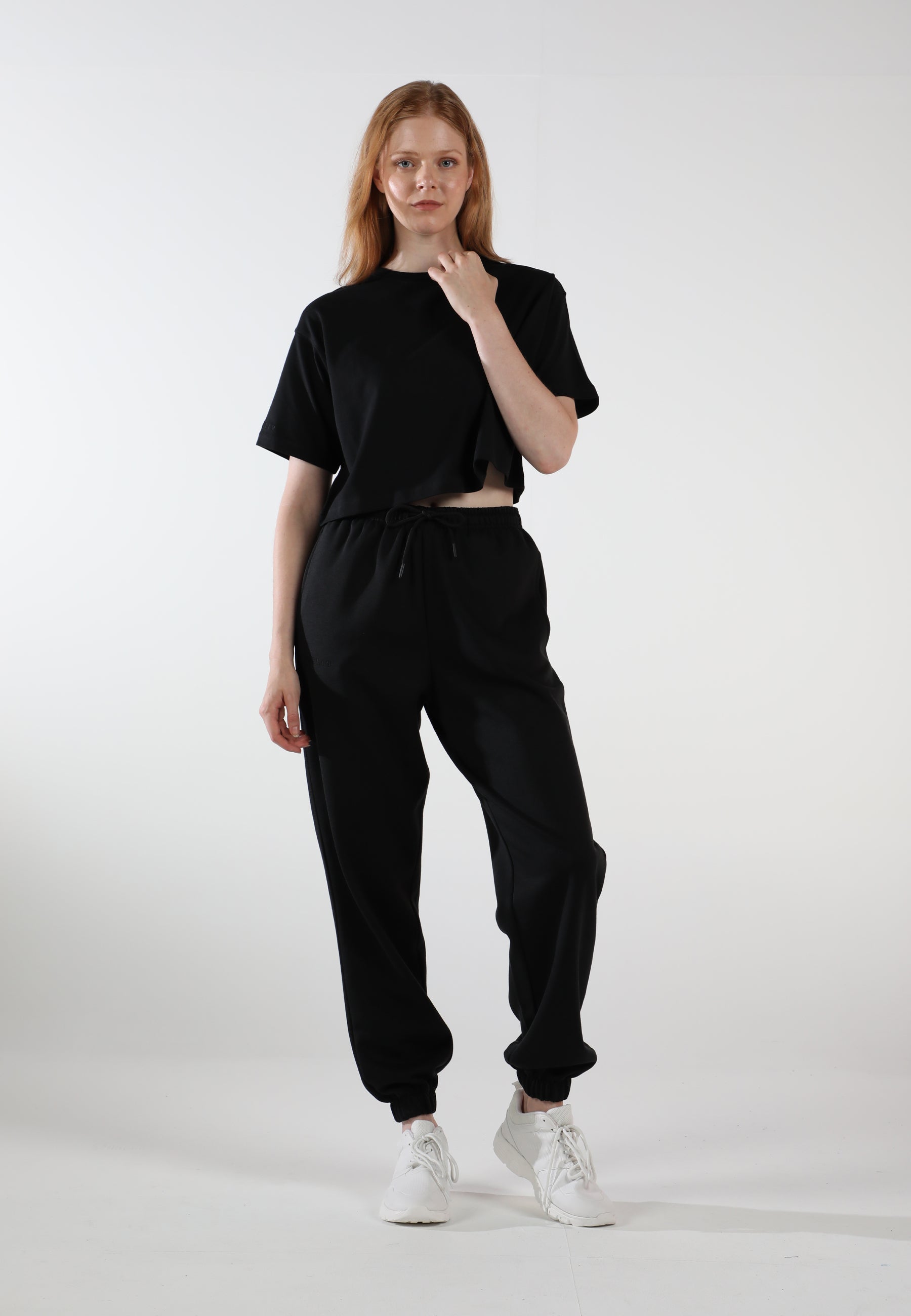 Pantalones de Chándal Oversize para Mujeres / Inky Black