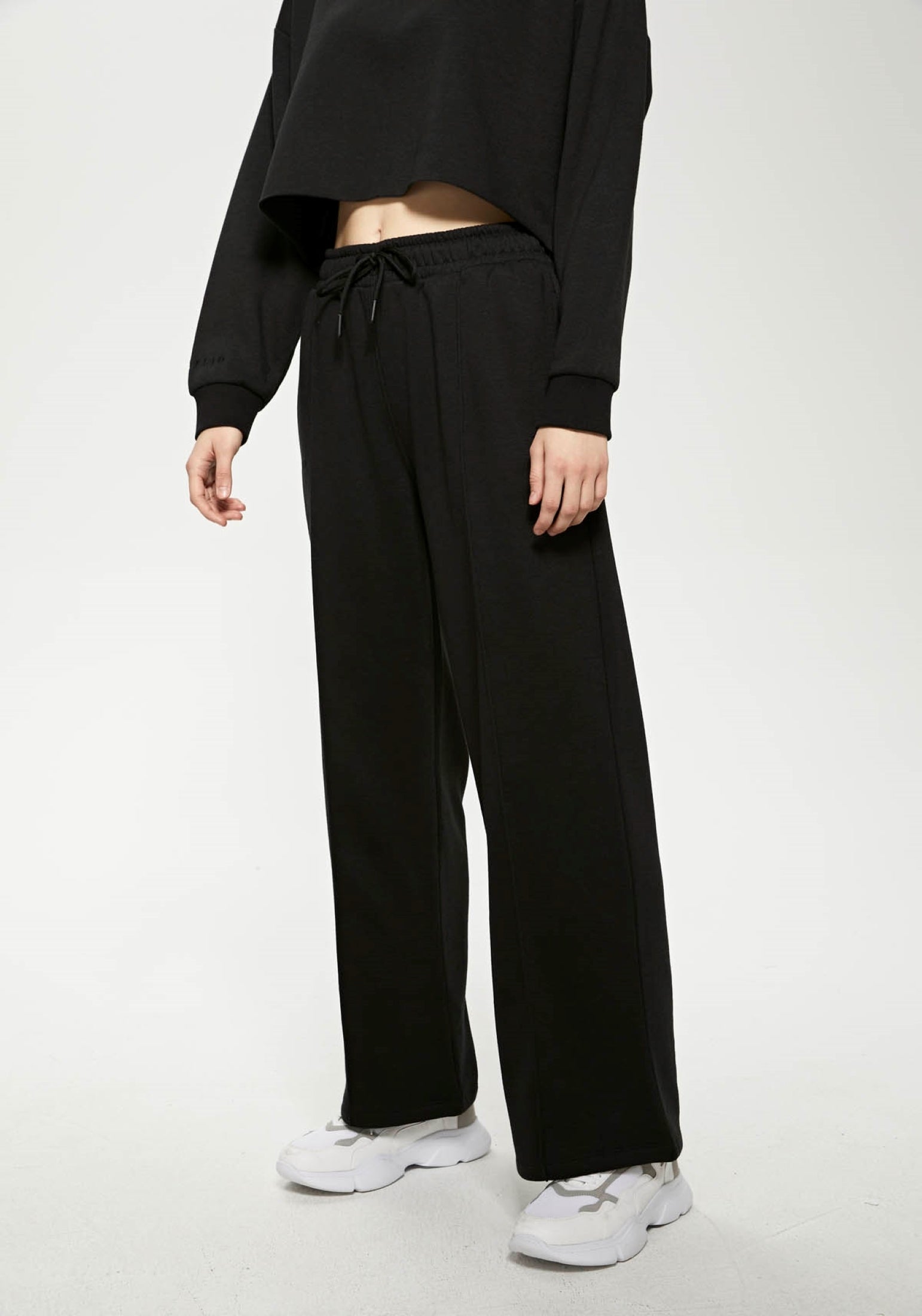 Oversized Wide Leg Palazzo Pants / Black