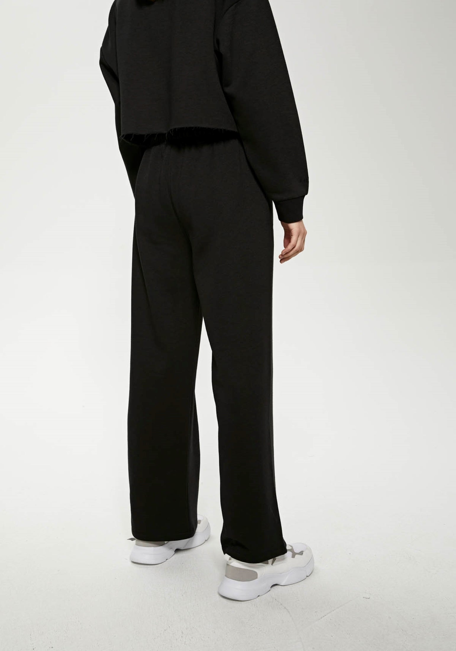 Oversized Wide Leg Palazzo Pants / Black