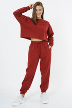 Oversized Sweatpants for Women / Burgundy