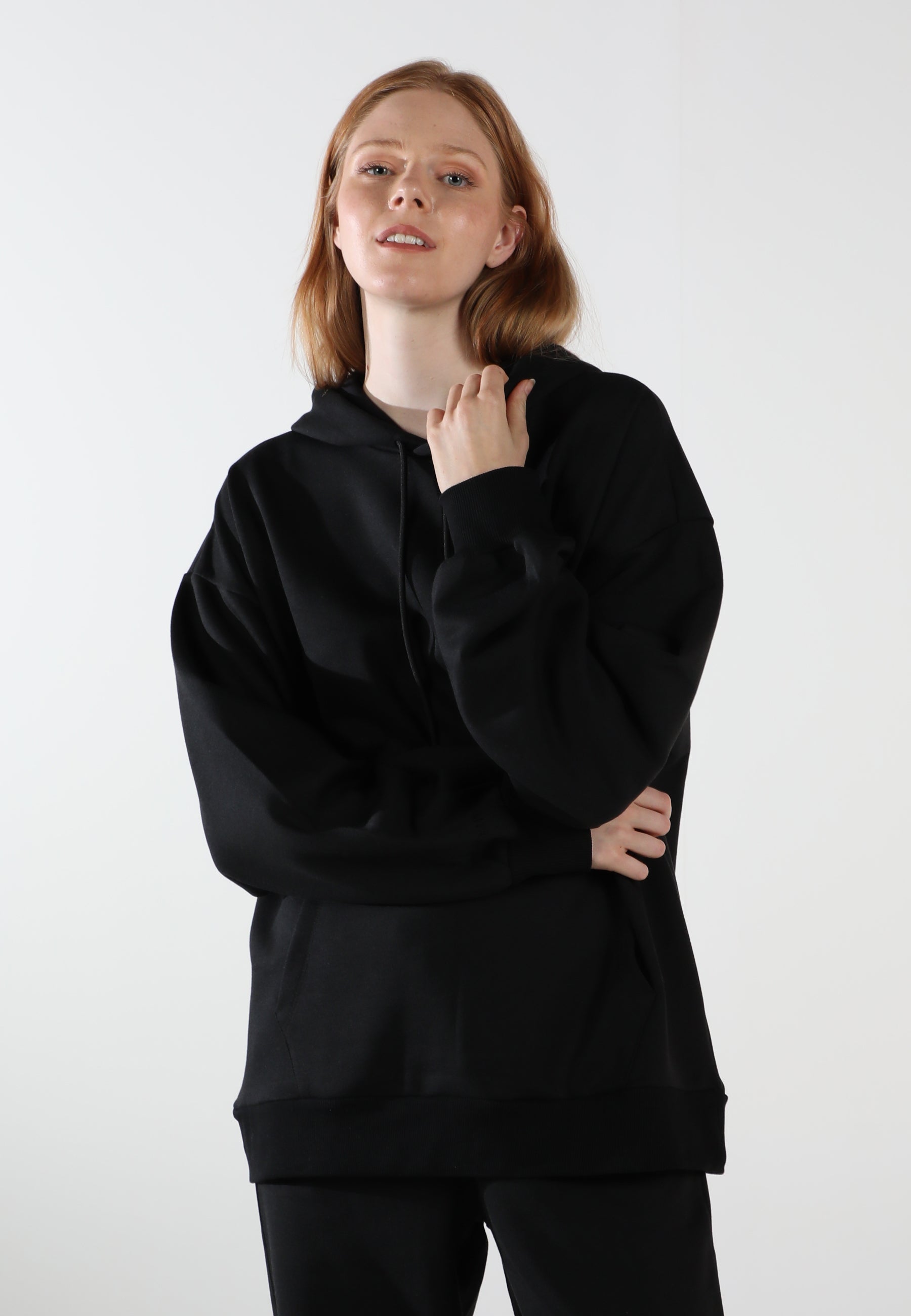 Oversized Hoodie / Inky Black
