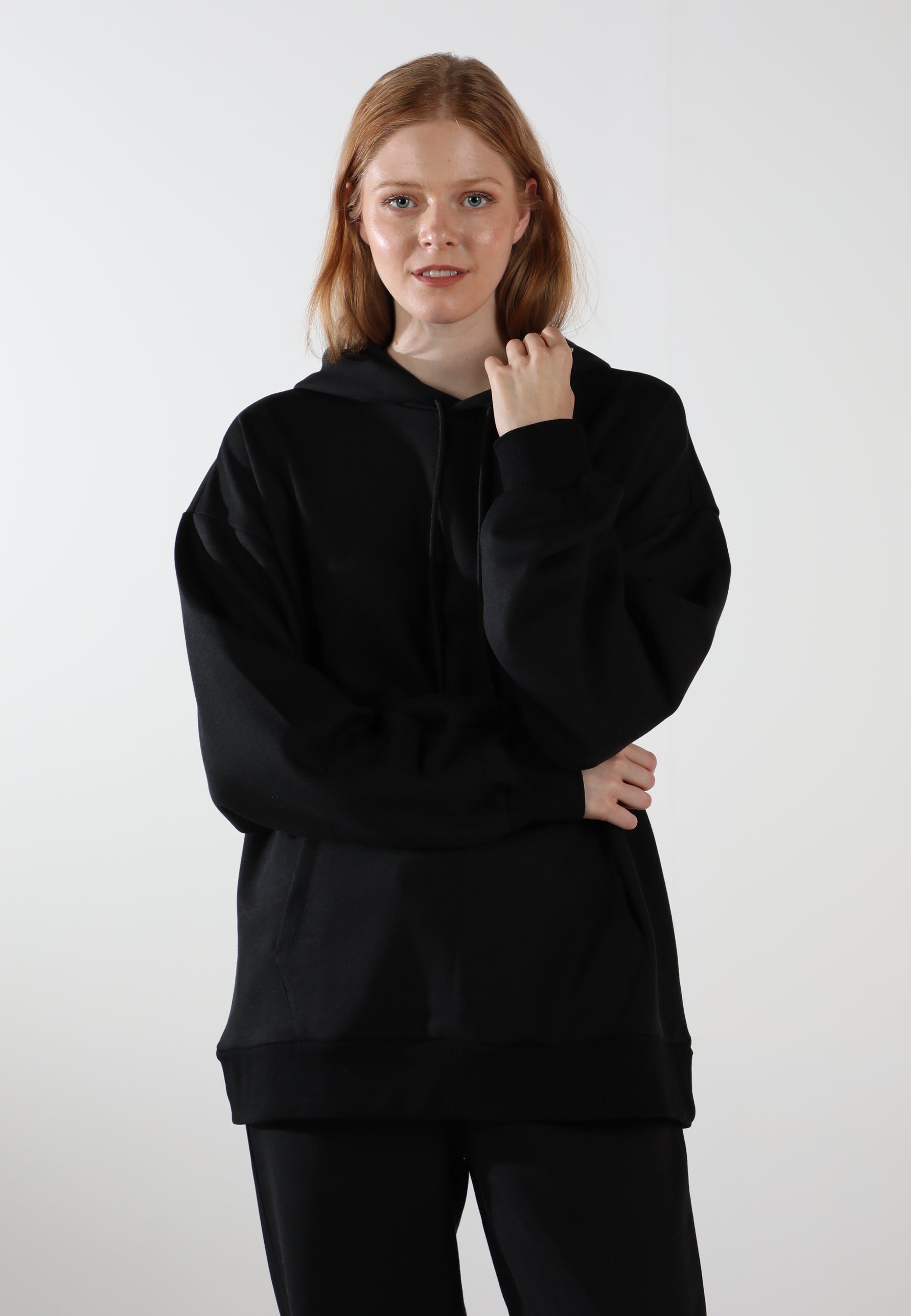 Oversized Hoodie / Inky Black