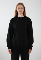 Oversized Crewneck Sweatshirt / Inky Black