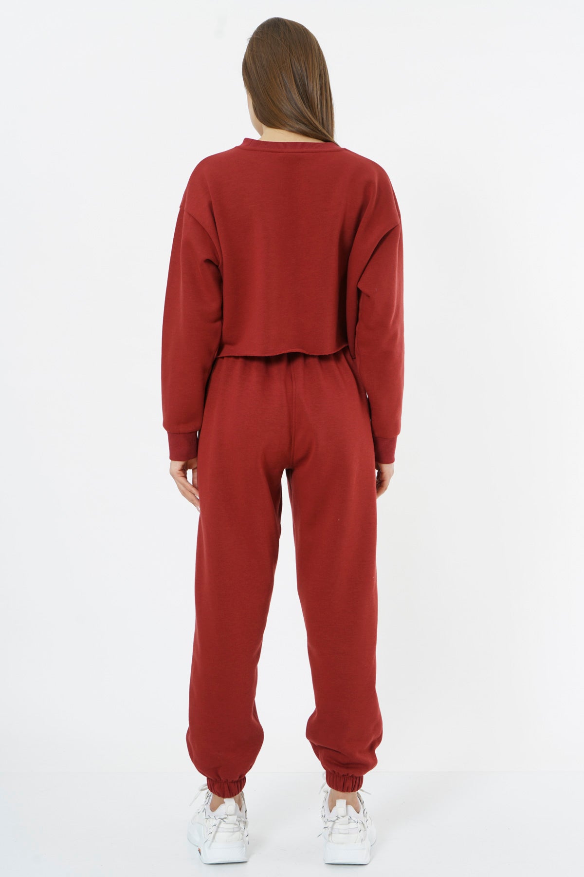 Oversized Sweatpants for Women / Burgundy