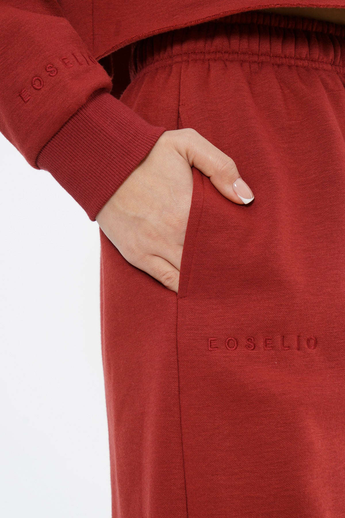 Oversized Sweatpants for Women / Burgundy