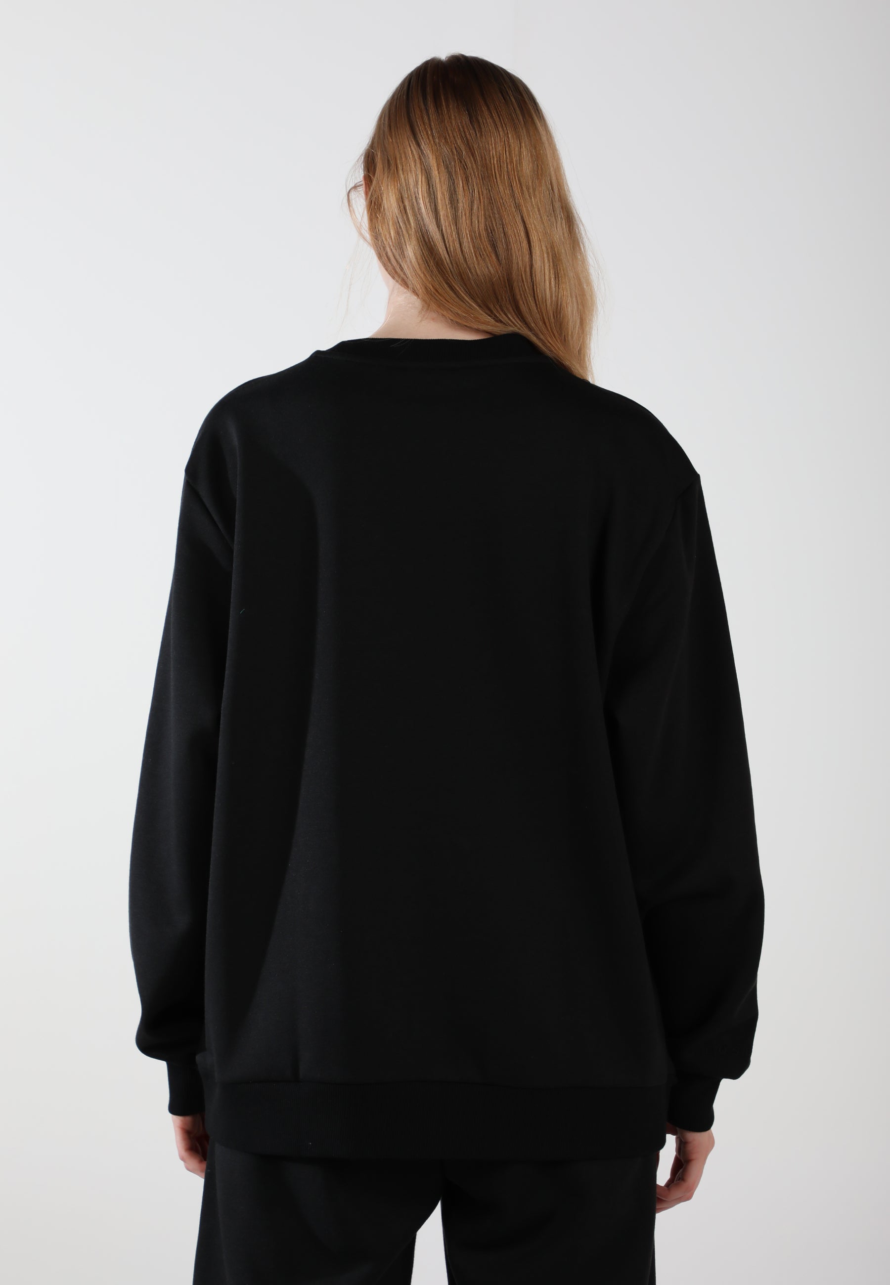 Oversized Crewneck Sweatshirt / Inky Black