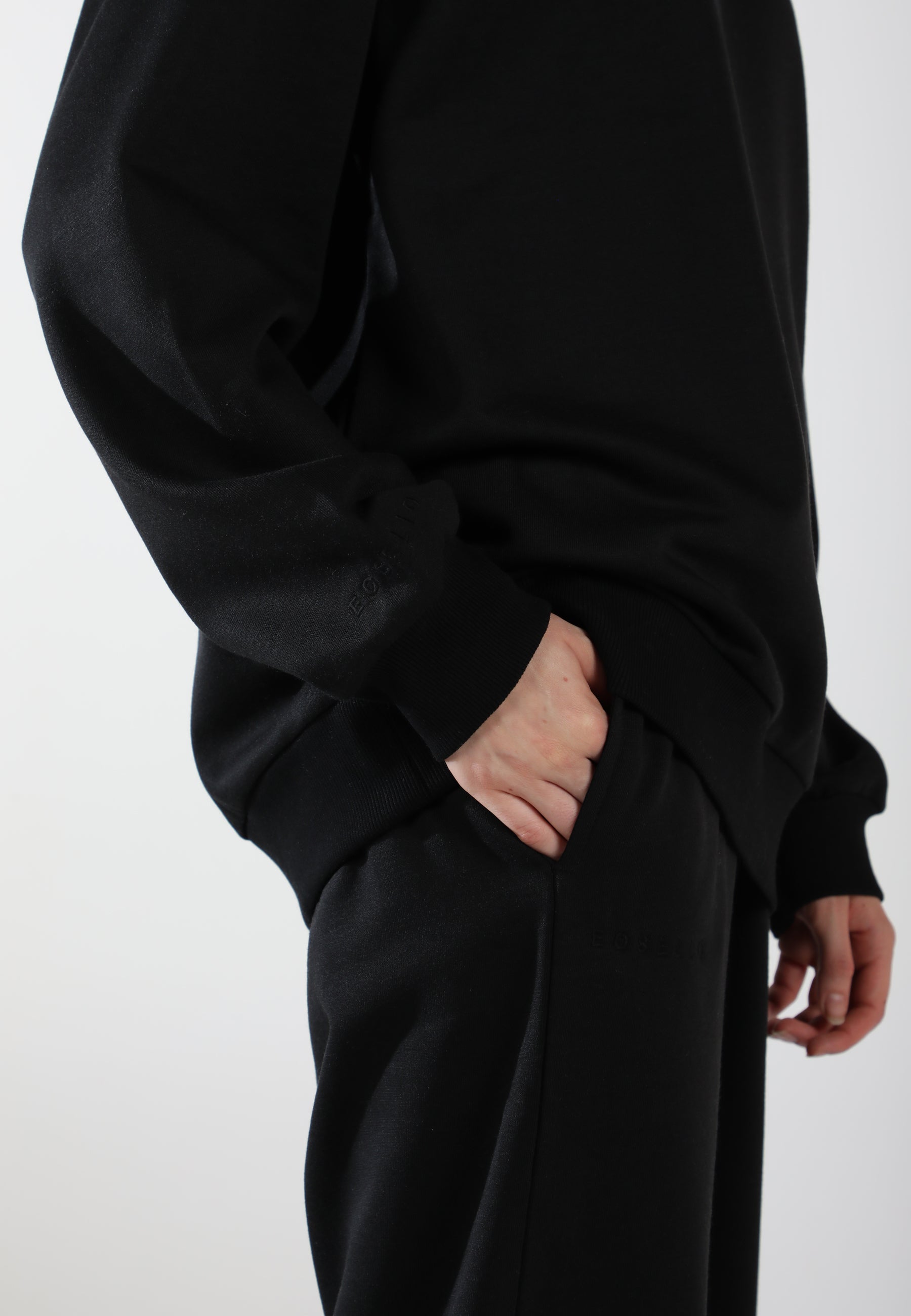 Oversized Crewneck Sweatshirt / Inky Black
