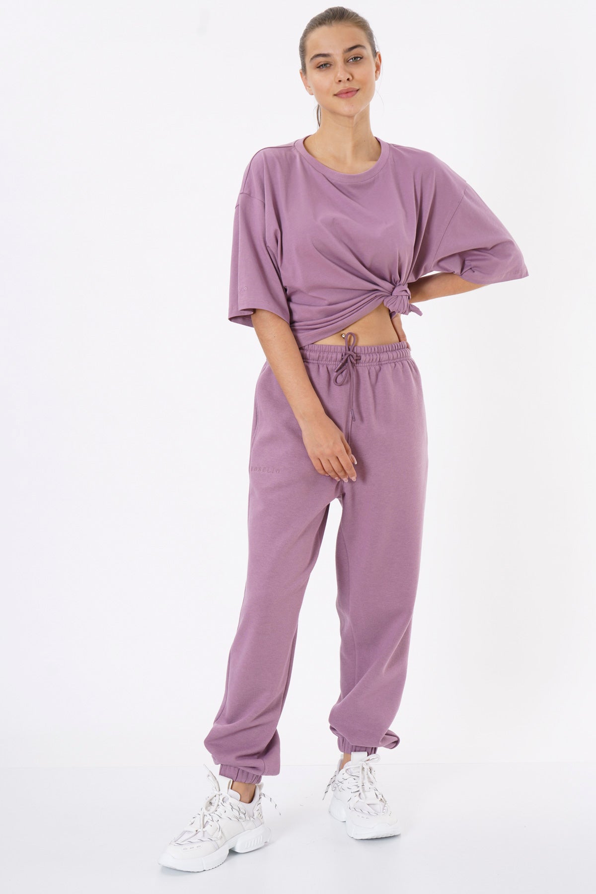 Oversized Sweatpants for Women / Plum