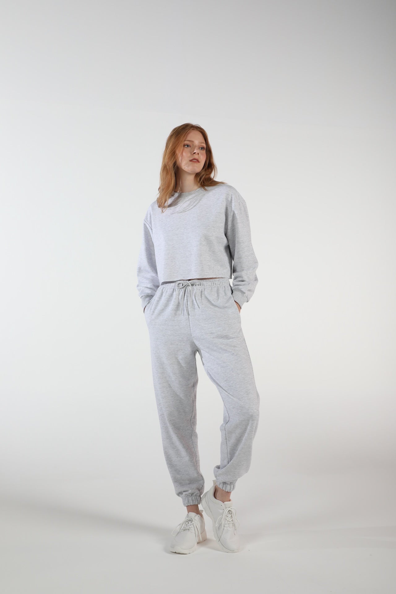 Oversized Sweatpants for Women / Airy Grey