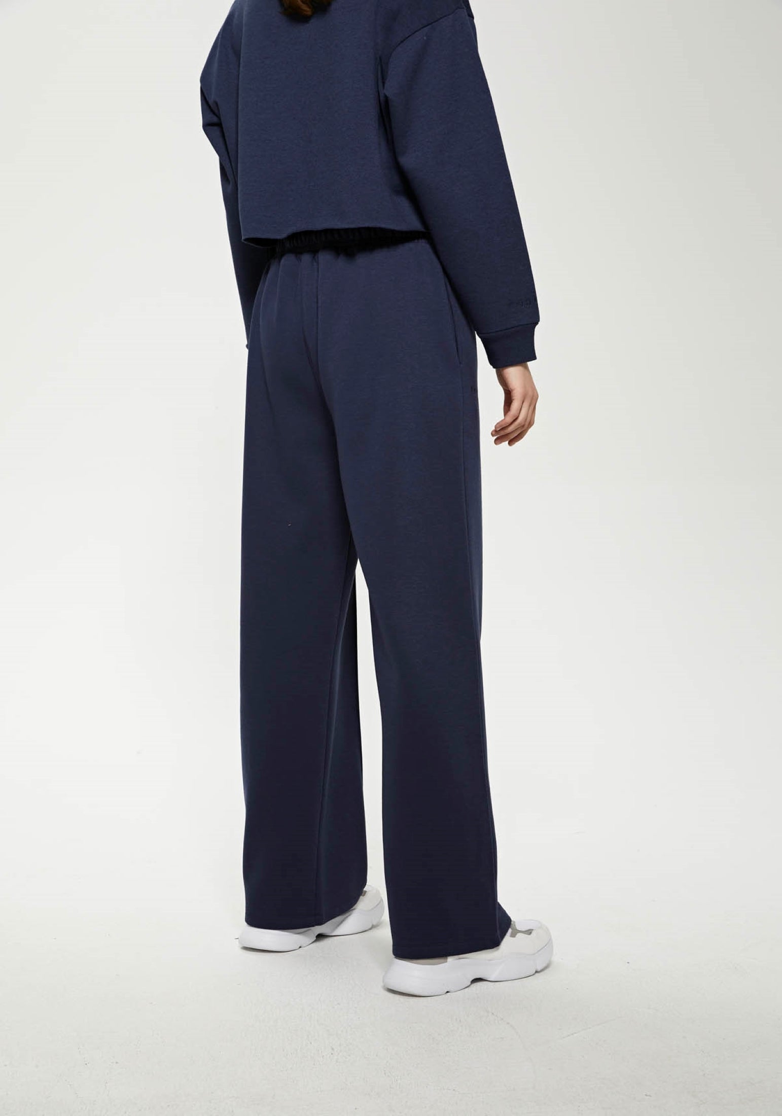 Oversized Wide Leg Palazzo Pants / Navy