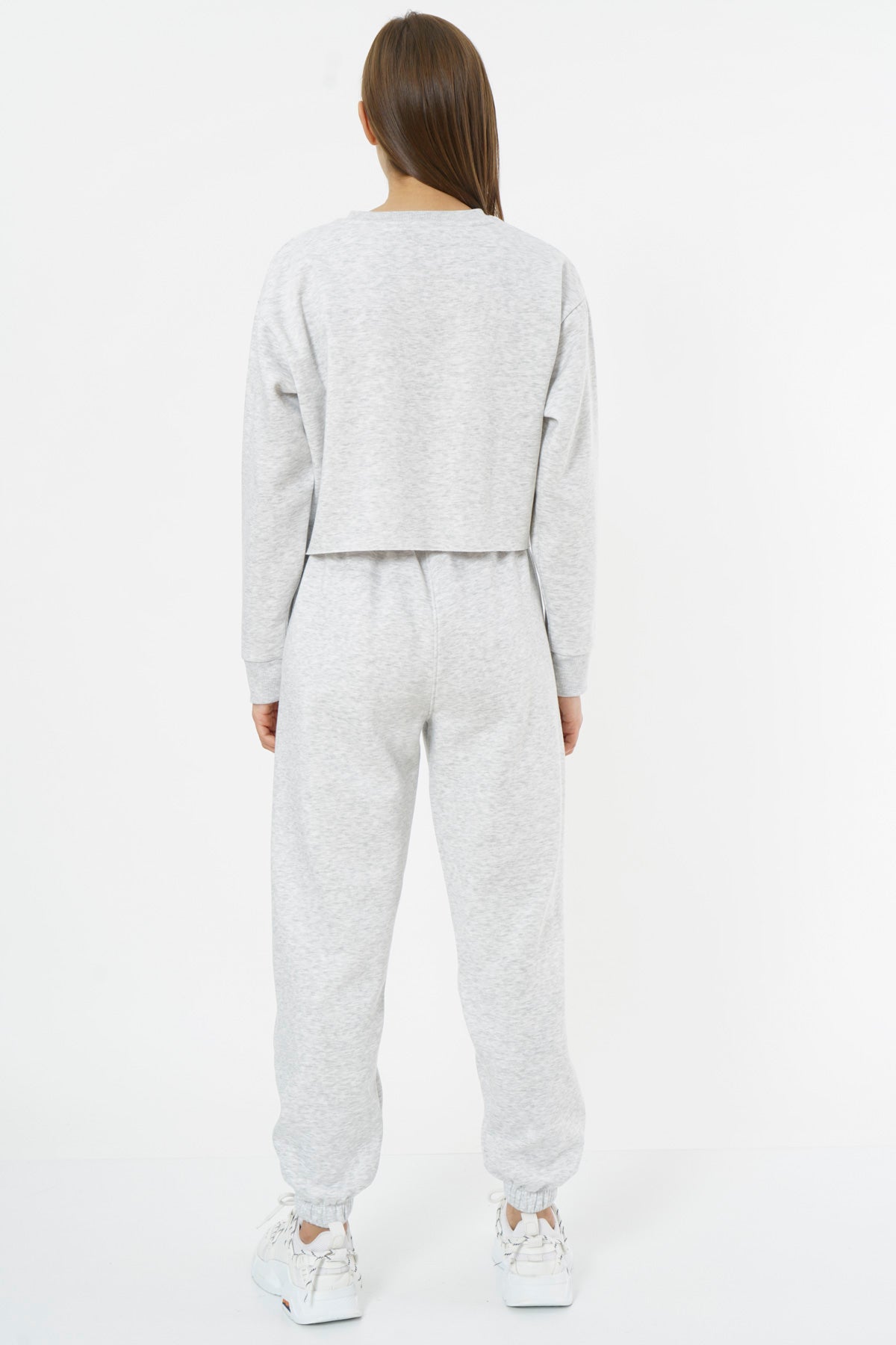 Oversized Sweatpants for Women / Grey Marl
