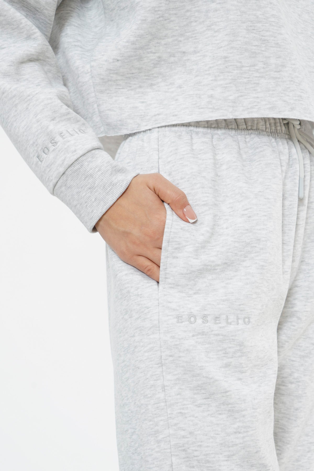 Oversized Sweatpants for Women / Grey Marl