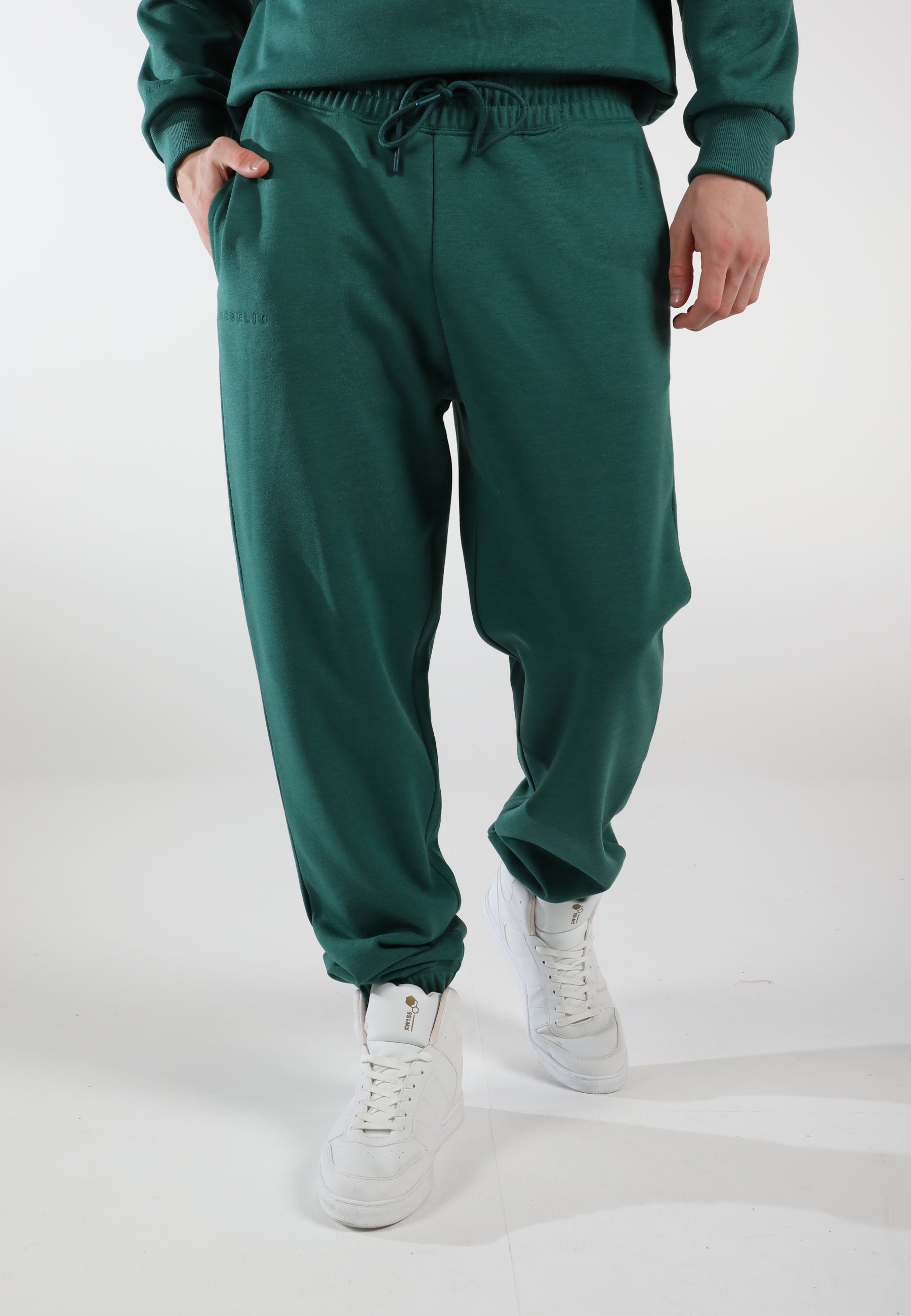 Elevate Oversized-Jogginghose für Herren / Immergrün
