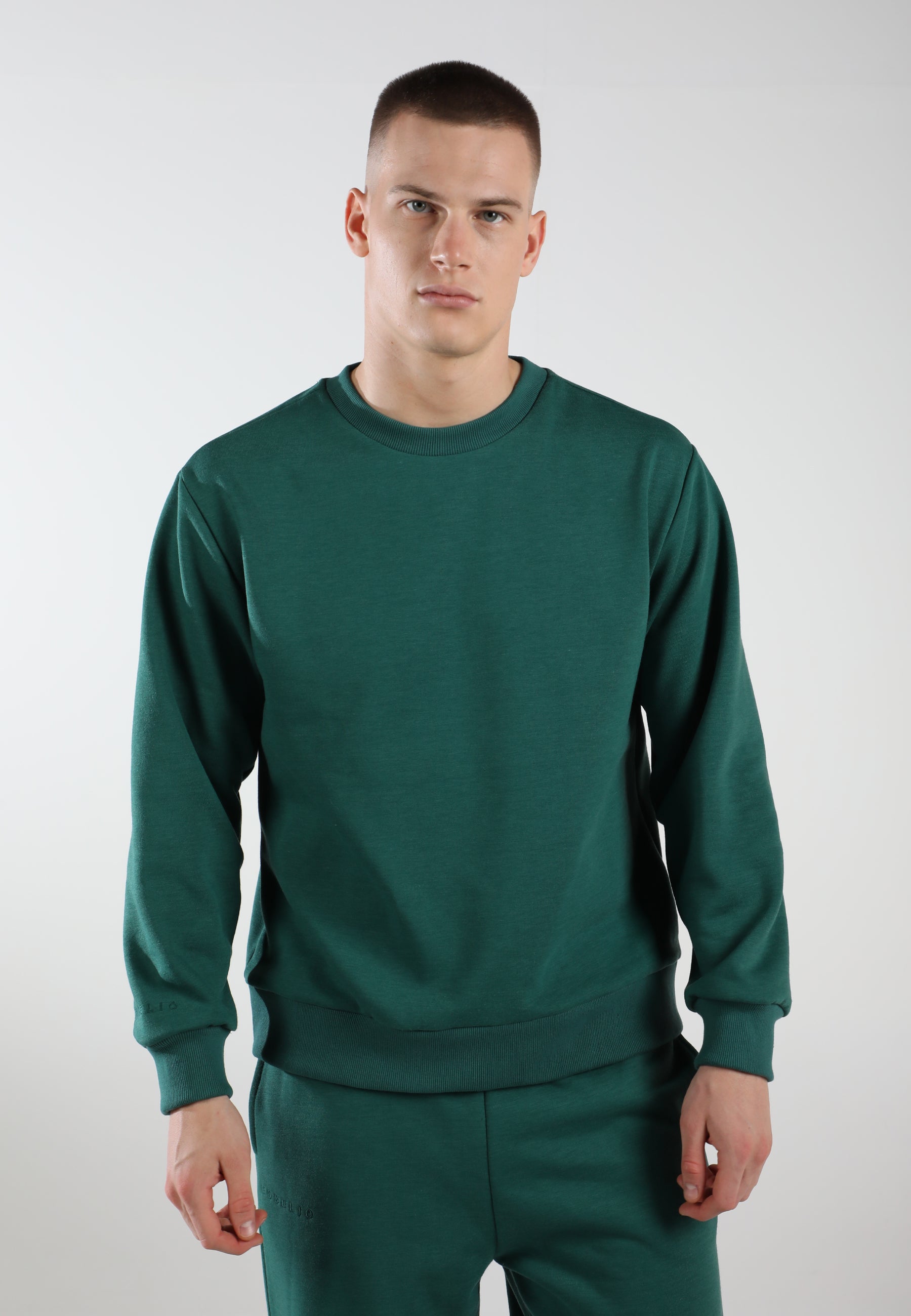 Oversized Crewneck Sweatshirt / Evergreen