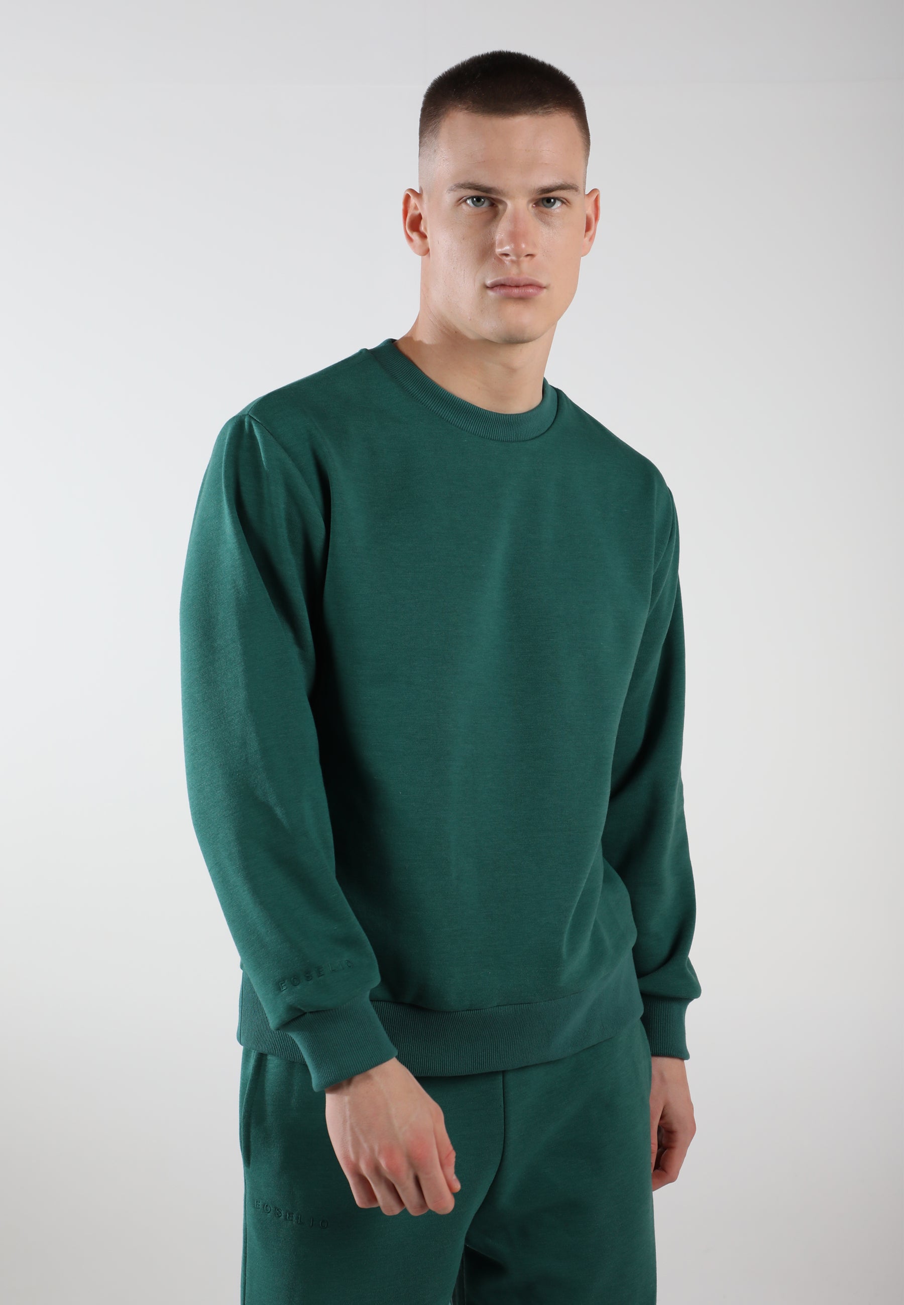 Oversized Crewneck Sweatshirt / Evergreen