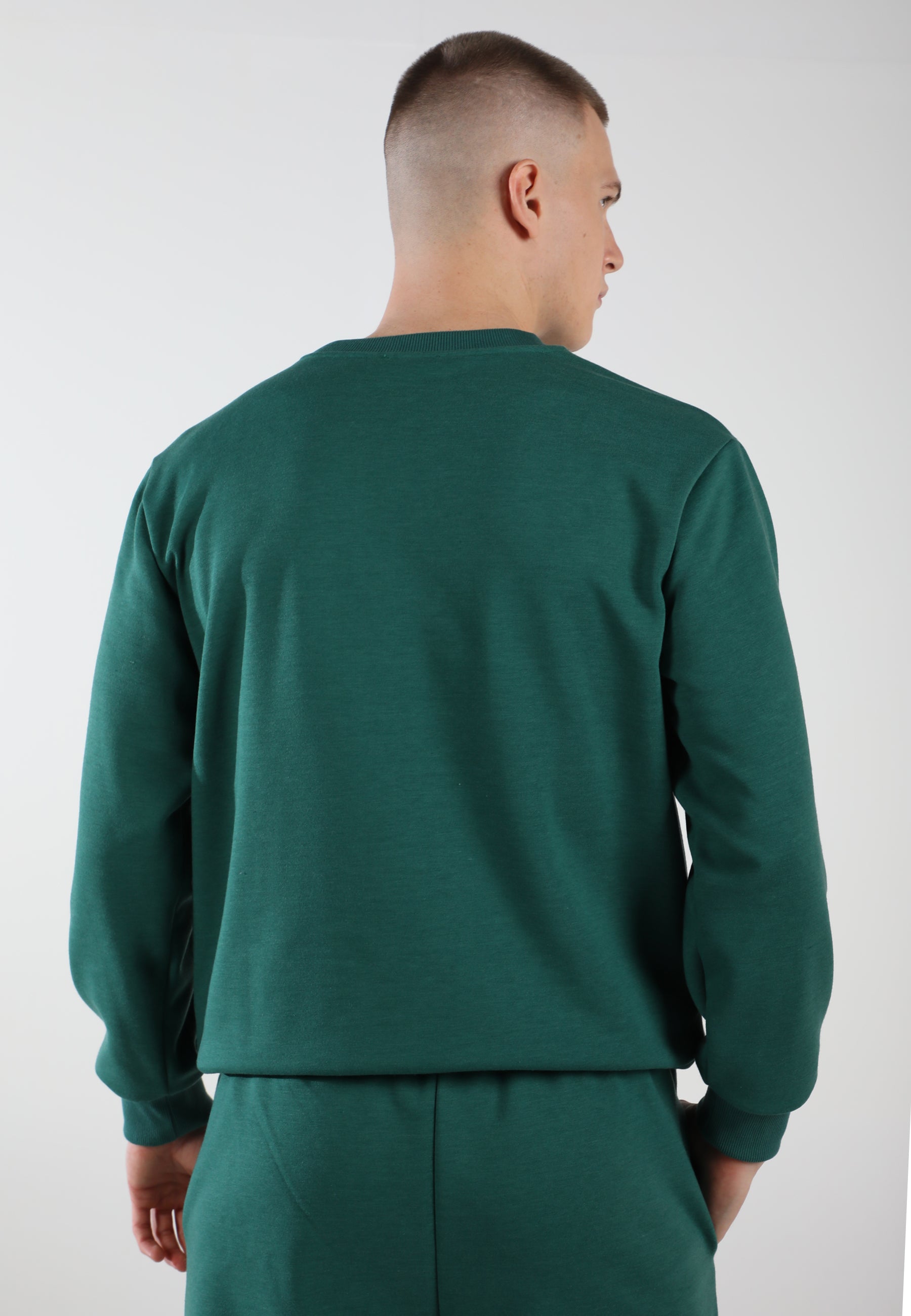Oversized Crewneck Sweatshirt / Evergreen