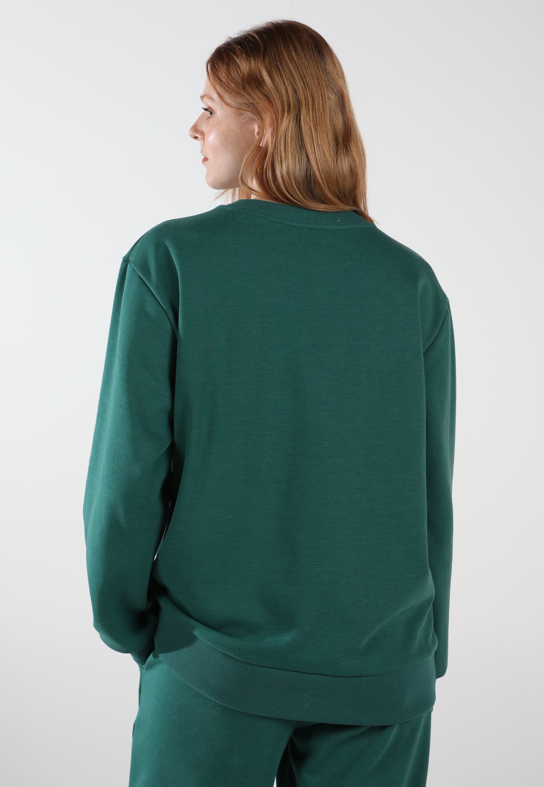 Oversized Crewneck Sweatshirt / Evergreen