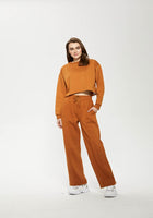 Oversized Wide Leg Palazzo Pants / Almond