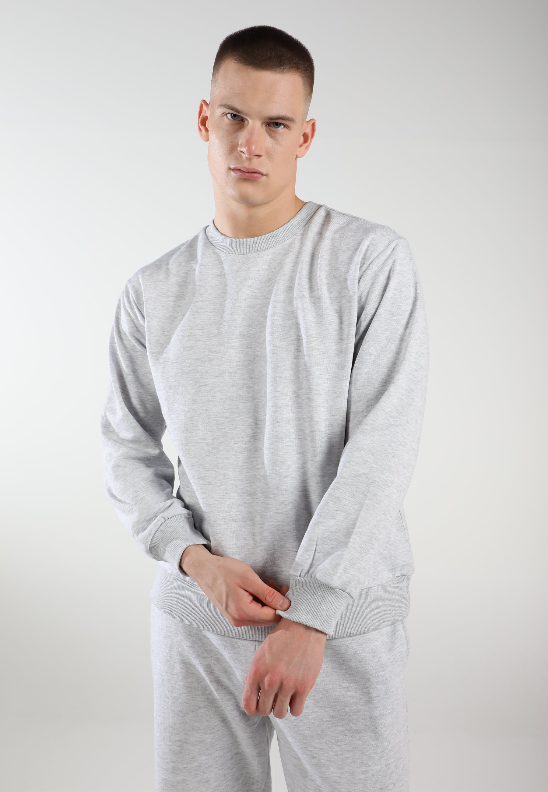 Oversized Crewneck Sweatshirt / Airy Grey