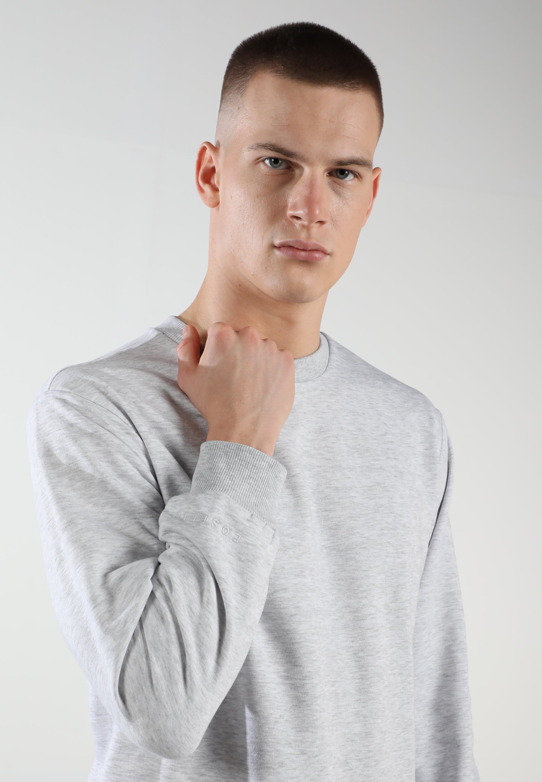 Oversized Crewneck Sweatshirt / Airy Grey