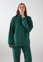 Half-Zip Pullover Sweatshirt / Evergreen