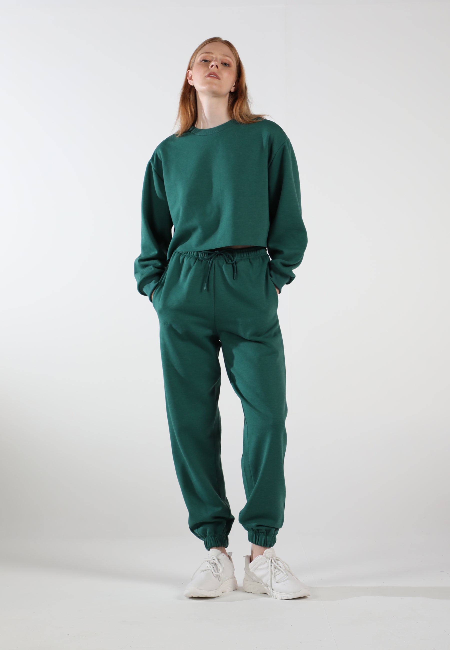 Oversized Sweatpants for Women / Evergreen