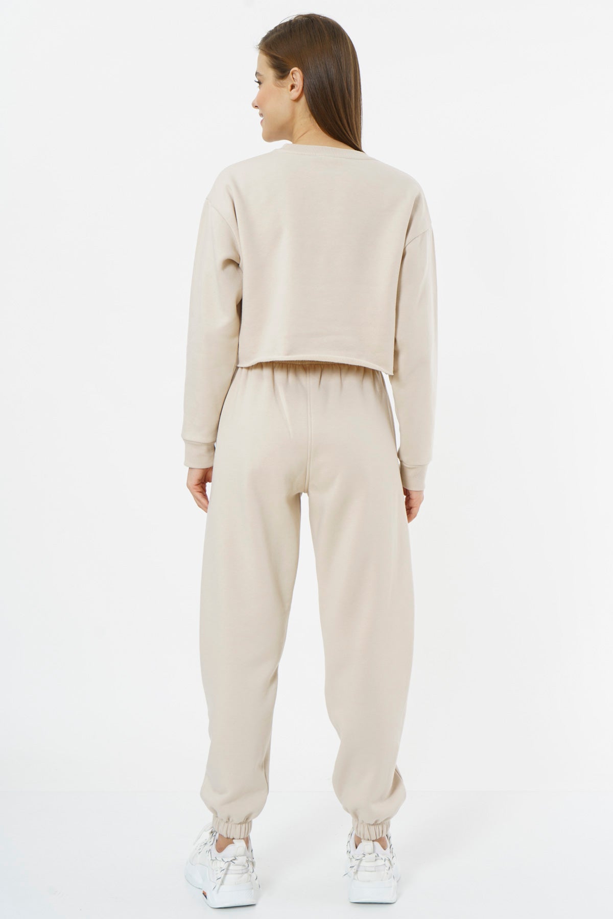 Oversized Sweatpants for Women / Beige