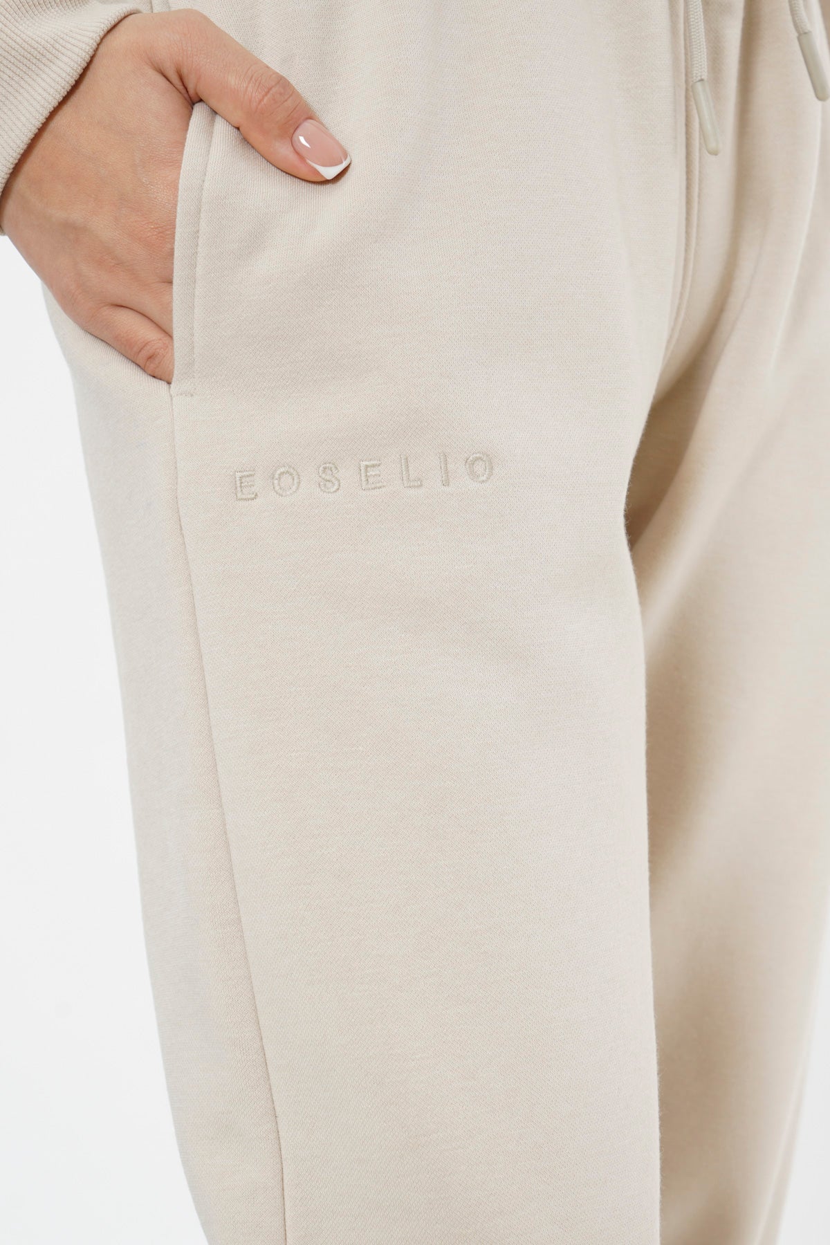 Oversized Sweatpants for Women / Beige