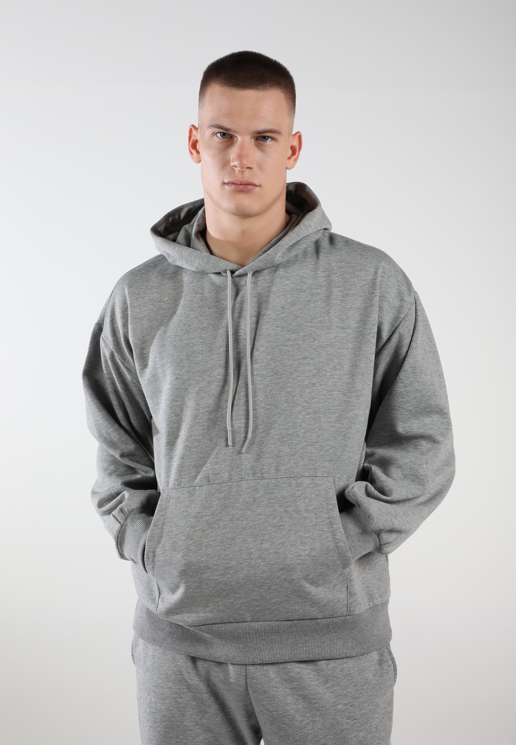 Oversized Hoodie / Moon Grey