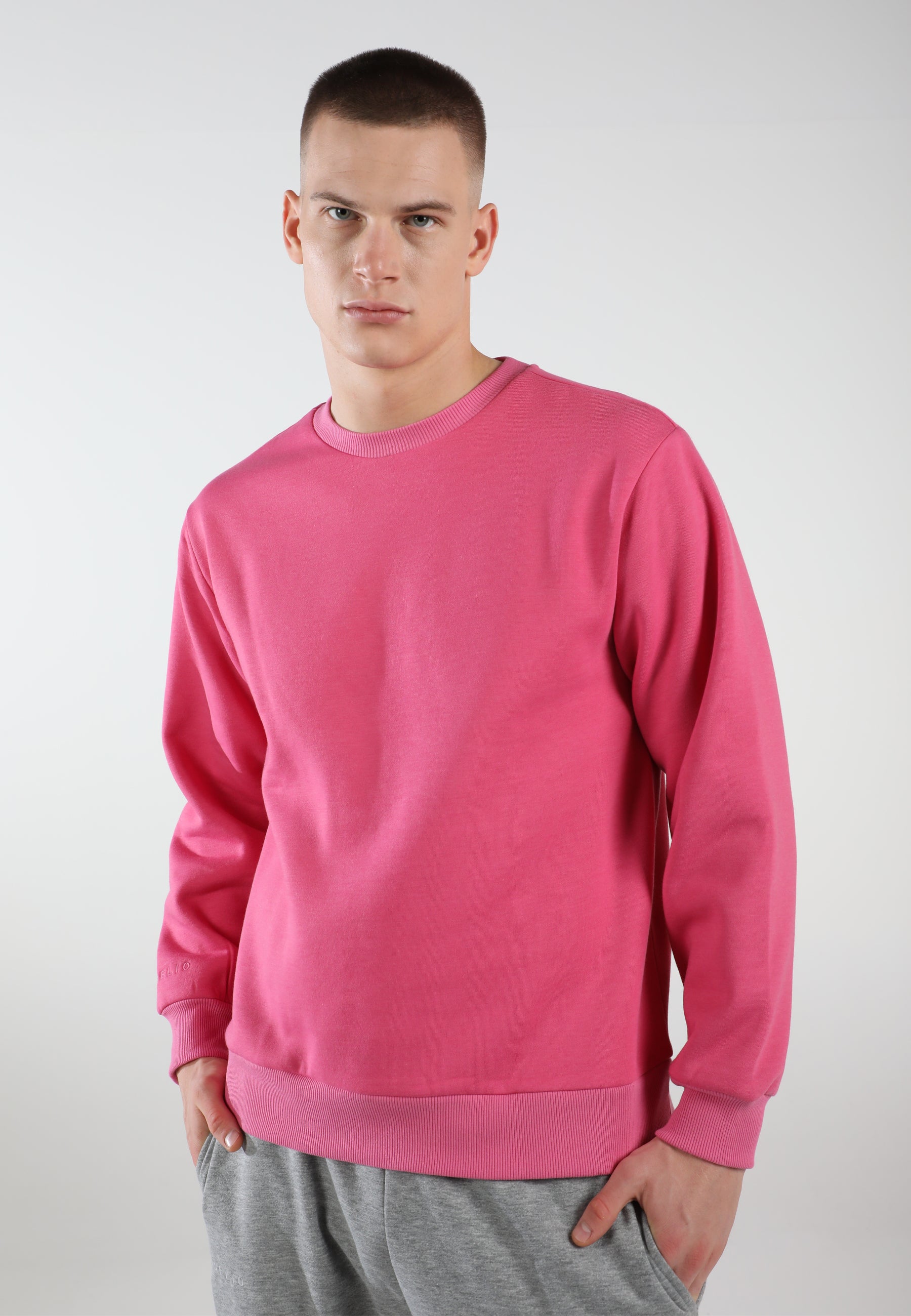 Übergroßes Rundhals-Sweatshirt / Lover Pink