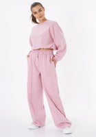 Oversized Wide Leg Palazzo Pants / Candy Pink