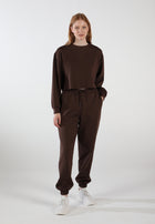 Oversized Sweatpants for Women / Espresso Brown