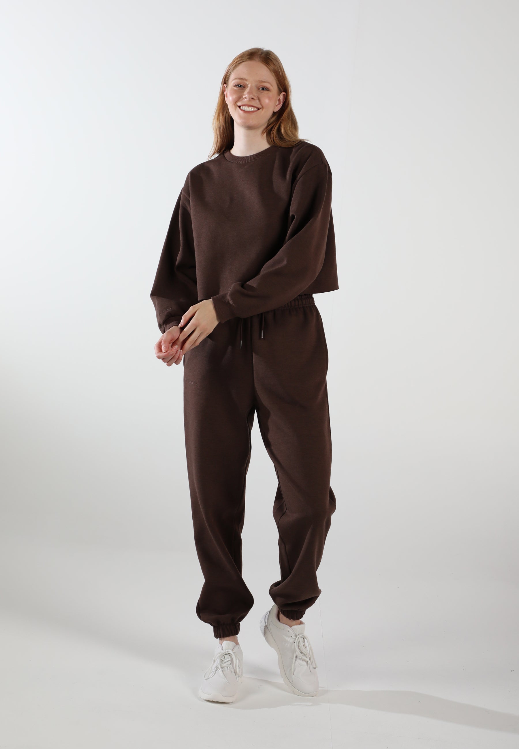 Oversized Sweatpants for Women / Espresso Brown
