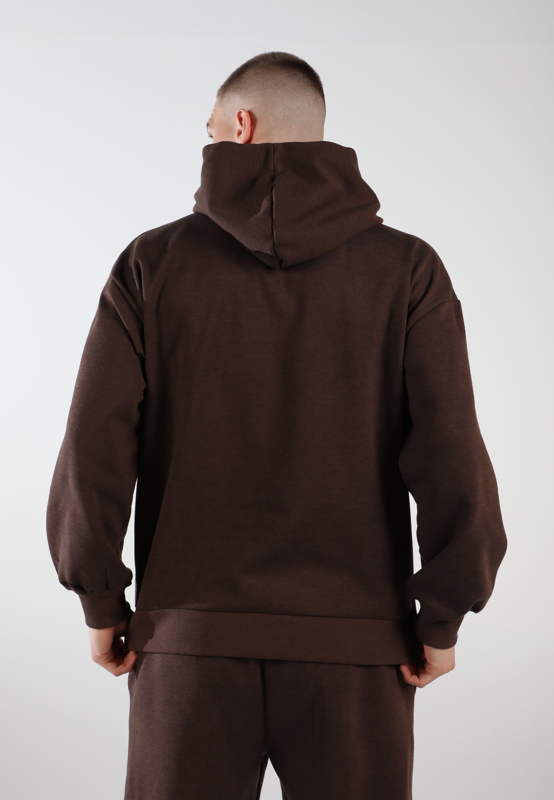 Sudadera con capucha extragrande Elevate - Marrón espresso