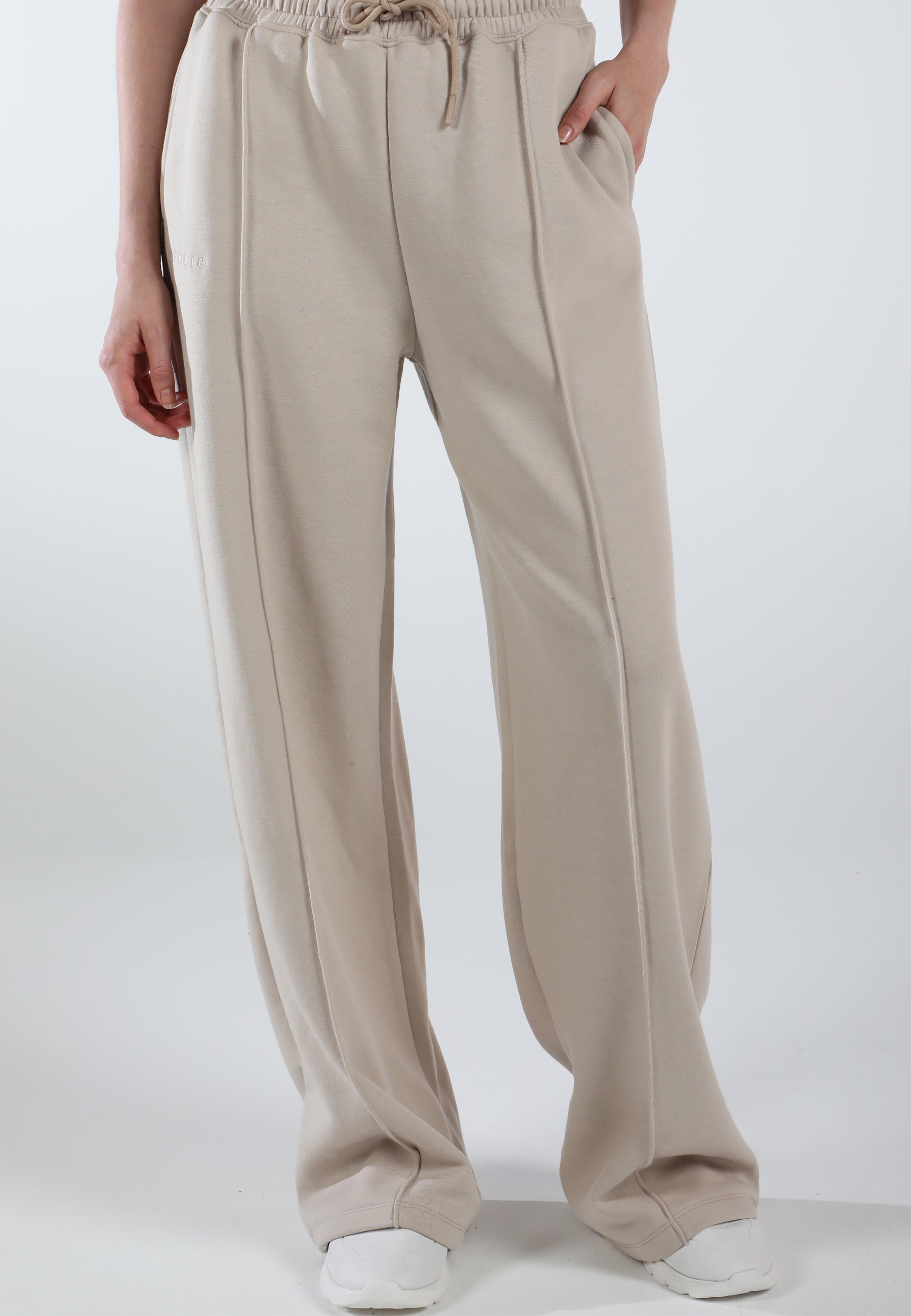 Oversized Wide Leg Palazzo Pants / Creamy Beige
