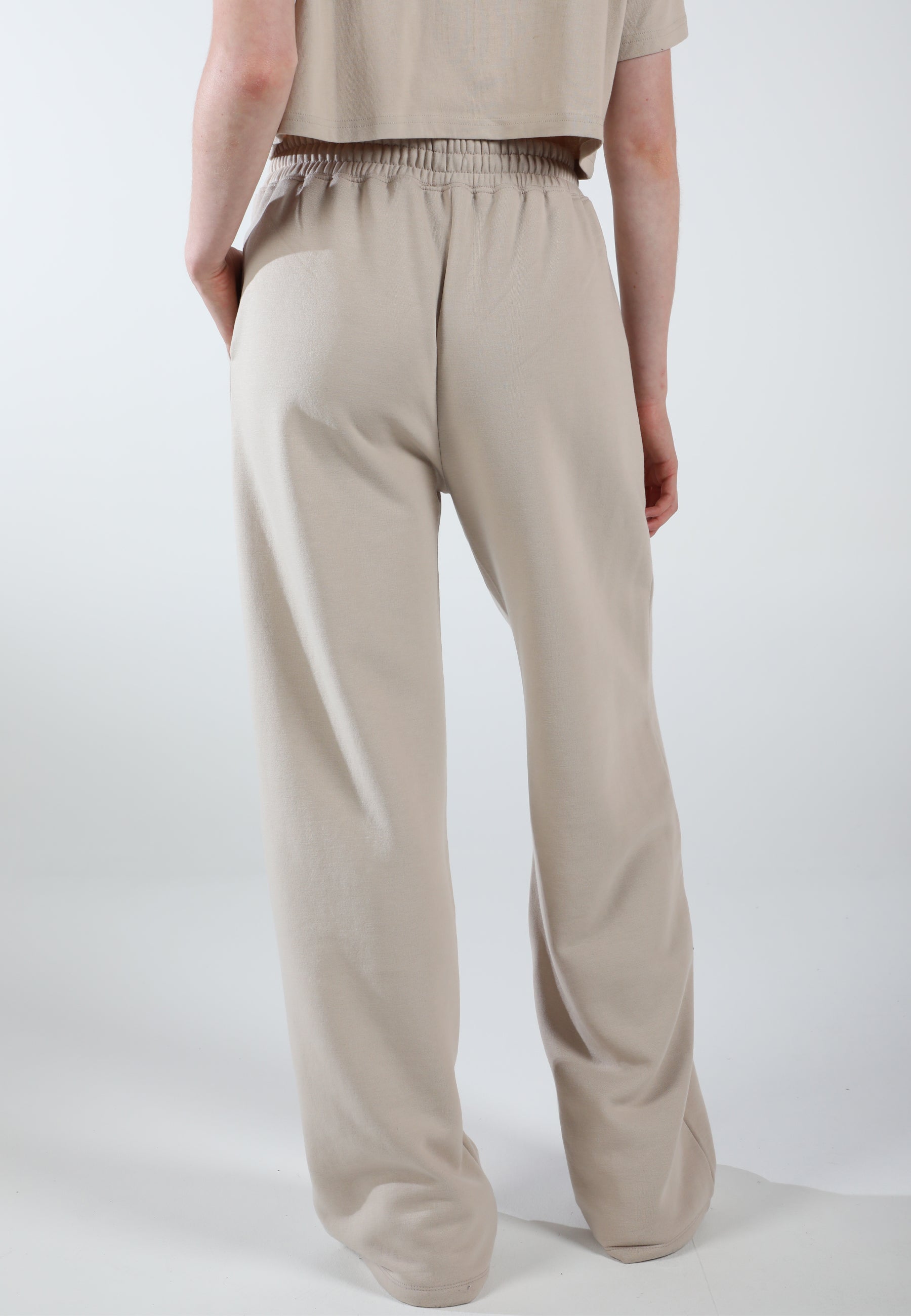 Oversized Wide Leg Palazzo Pants / Creamy Beige