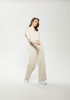 Oversized Wide Leg Palazzo Pants / Beige