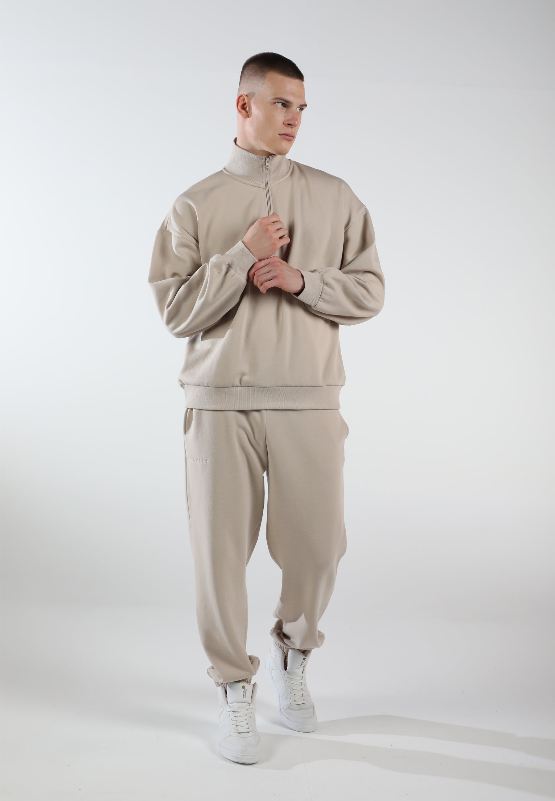 Oversized Sweatpants for Men / Creamy Beige