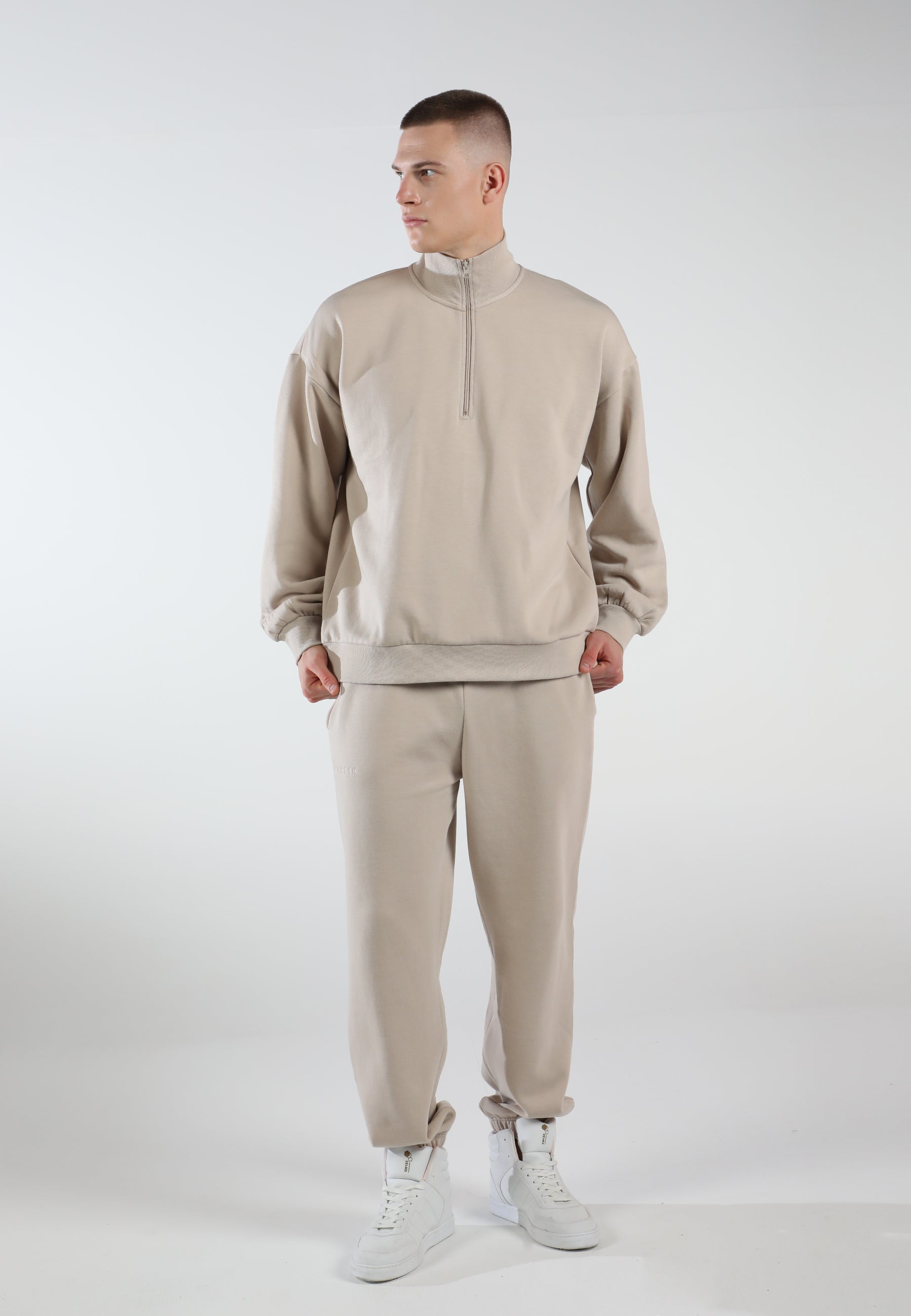 Oversized Sweatpants for Men / Creamy Beige