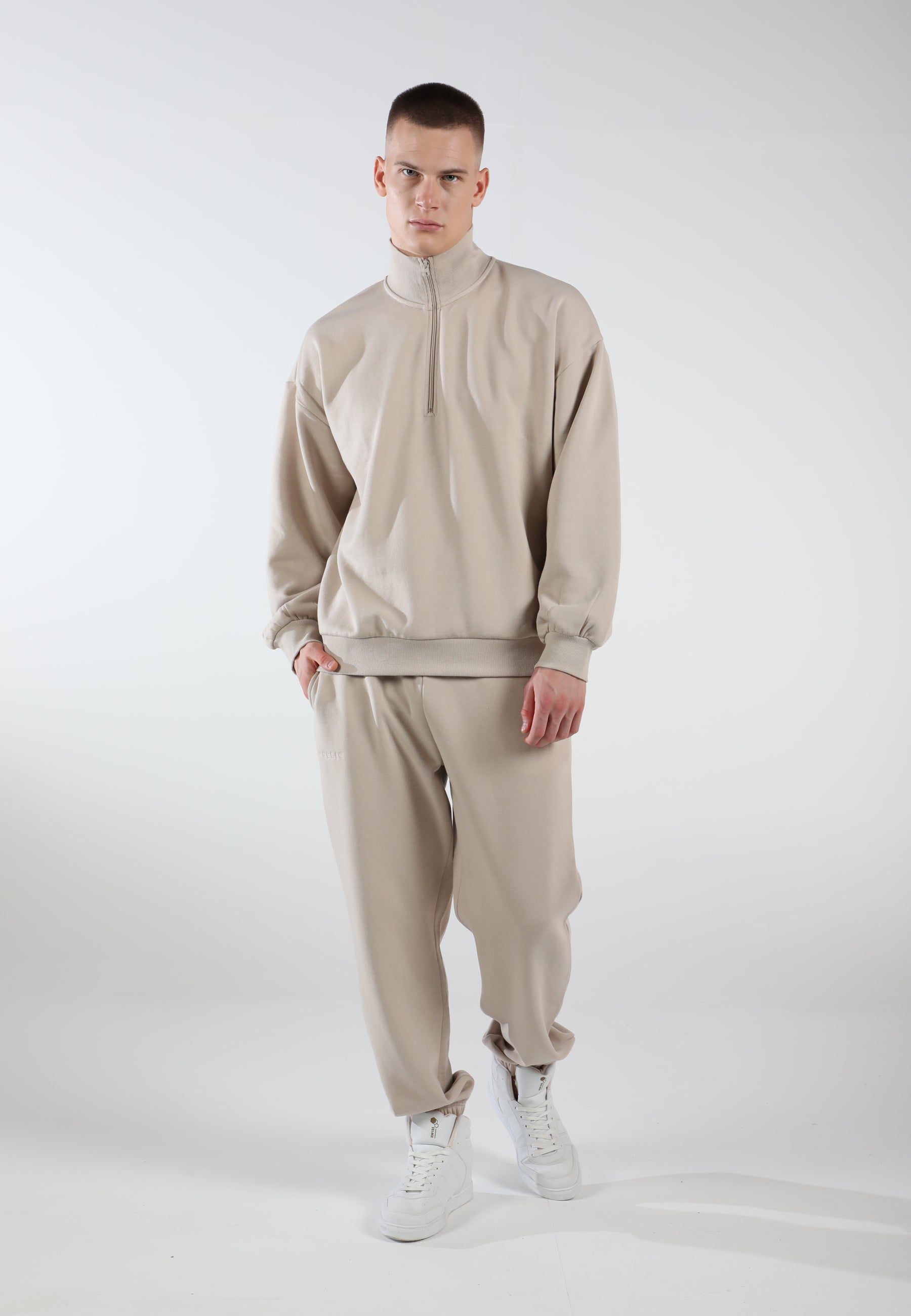 Oversized Sweatpants for Men / Creamy Beige