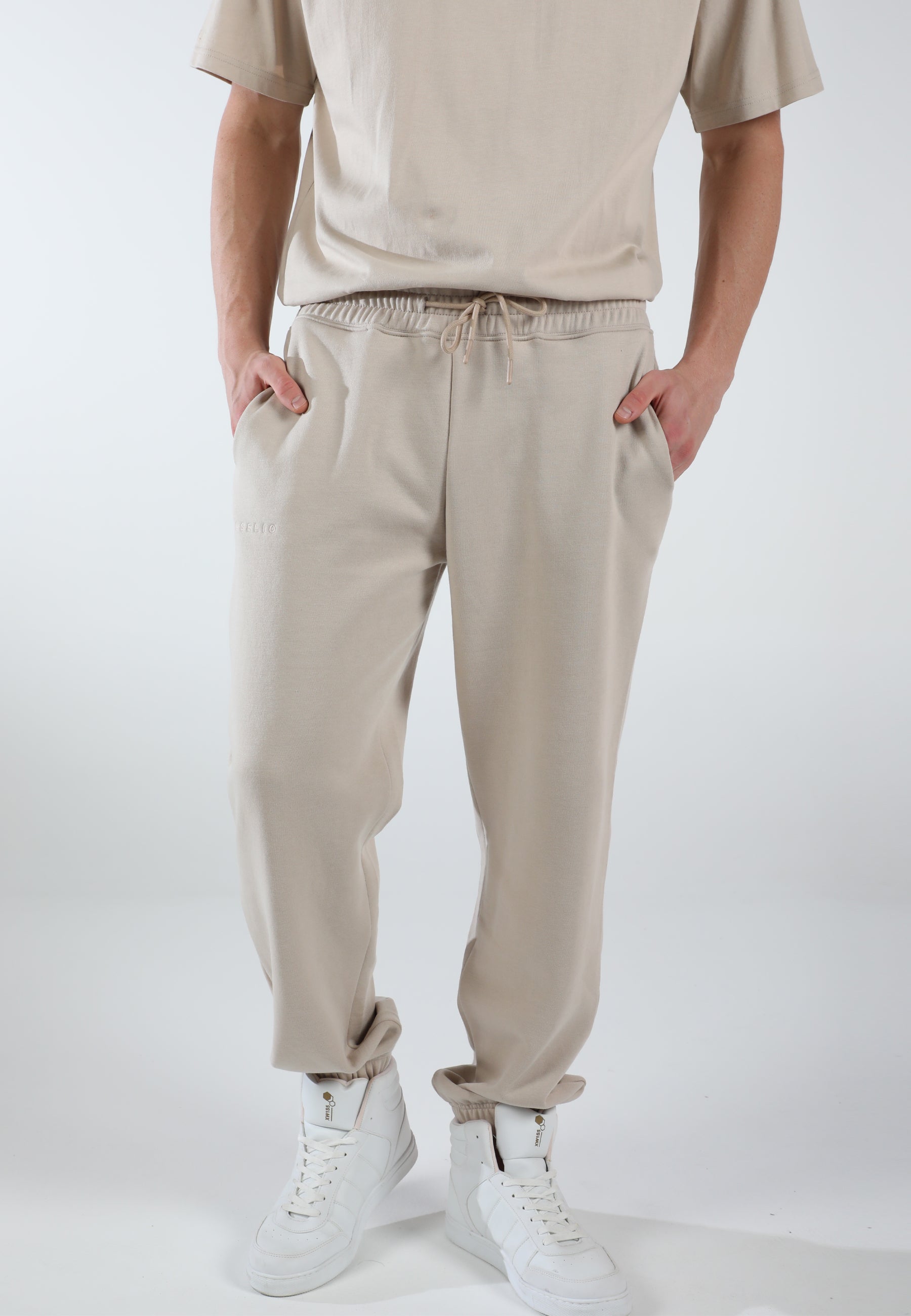 Oversized Sweatpants for Men / Creamy Beige