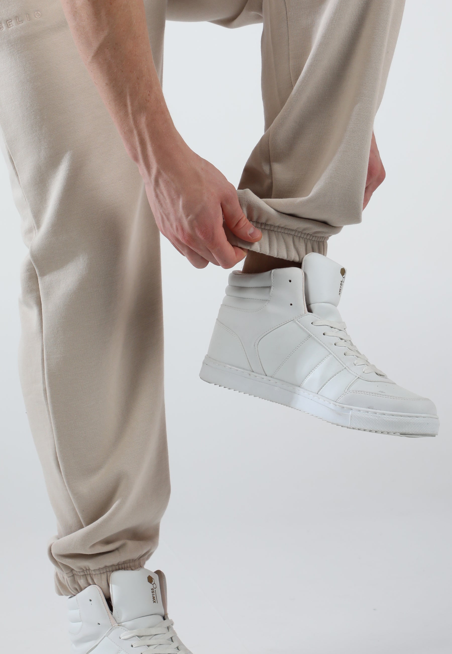 Oversized Sweatpants for Men / Creamy Beige