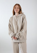 Übergroßer Hoodie / Cremebeige
